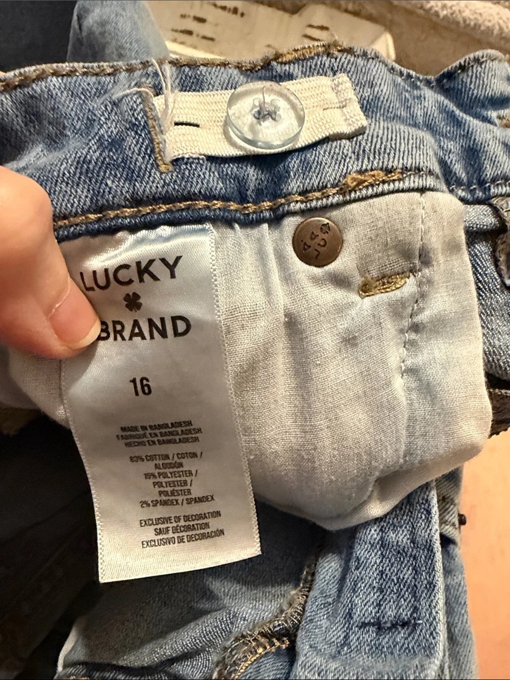 Lucky Brand Light Blue Denim Jean Shorts kids